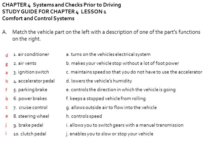 Chapter 7 drivers ed answers