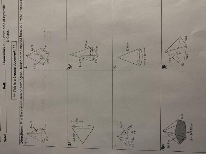 Unit 11 volume and surface area homework 7 answer key